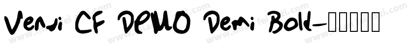 Venti CF DEMO Demi Bold字体转换